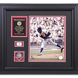 Mounted Memories Chicago Cubs Fergie Jenkins 8x10 Framed Photo with Game-Used Baseball Piece & Medallion