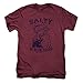 Popeye - Mens Salty Dog Fitted T-Shirt, Size: Large, Color: PlumÂ Heather