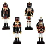 Chicago Bears 4 Pack Nutcracker Ornaments
