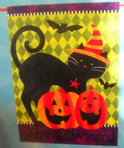 Large Fall Halloween Garden Flag