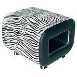 Broadway Ottoman - Zebra