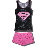 Supergirl 2 piece Tank Top and shorts set for Juniors