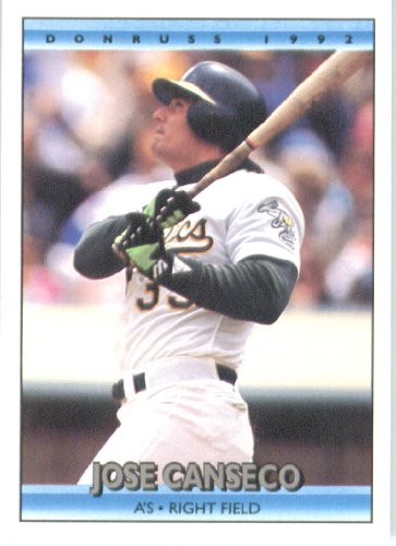 1992 Donruss # 548 Jose Canseco Oakland Athletics Baseball Card