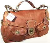 COACH HANDBAGS, COACH LEGACY LEATHER LEIGH LARGE SATCHEL # 11128 (Whiskey)