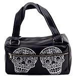 Lux De Ville SUGAR SKULLS Day Bag Tattoo Rockabilly Retro