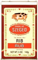 Szeged Rib Rub, 5-Ounce Tins (Pack of 6)