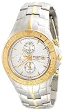 Pulsar Men's Alarm Chronograph Silver Dial Two-Tone Watch #PF3824