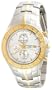 Pulsar Men's PF3824 Alarm Chronograph Silver Dial Two-Tone Watch