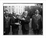 Historic Print (XL): Coolidge presents President's Cup, Rogers, Hammersly, Coolidge, Wilbur, 10/14/26