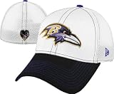 NFL Unisex Adult Baltimore Ravens Blitz Neo 3930 Cap (White/Black, Small/Medium)