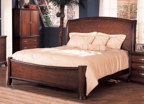 Soho Ca King Bed In Cherry Finish