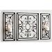 PANEL SCONCES AND WALL GRILL - PANEL SCONCES AND MATCHING WALL GRILL, SET OF 3