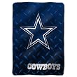 Dallas Cowboys NFL Royal Plush Raschel Blanket (Diamond) (60x80")"