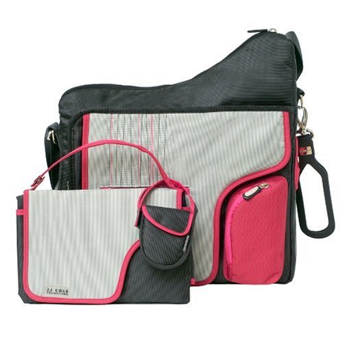 JJ Cole Collections System Diaper Bag - Pink Stitch