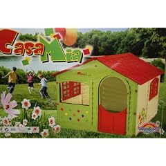 SUPER GROSSES Kinderspielhaus 130 x 110 x 115 cm Kinderhaus Spielhaus