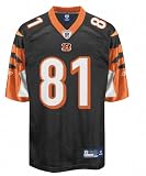 Terrell Owens Youth Jersey: Reebok Black Replica #81 Cincinnati Bengals Jersey