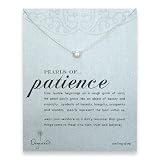 Dogeared Pearls of Patience 8mm White Freshwater Pearl Sterling Silver Necklace, 18