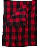 Woolrich Fern Glen Throw, RED/BLACK (Red)