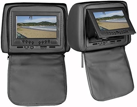 AVTEK AV-HD700A-G Vehicle Entertainment System, Head Rest High Resolution Monitor System (Gray)
