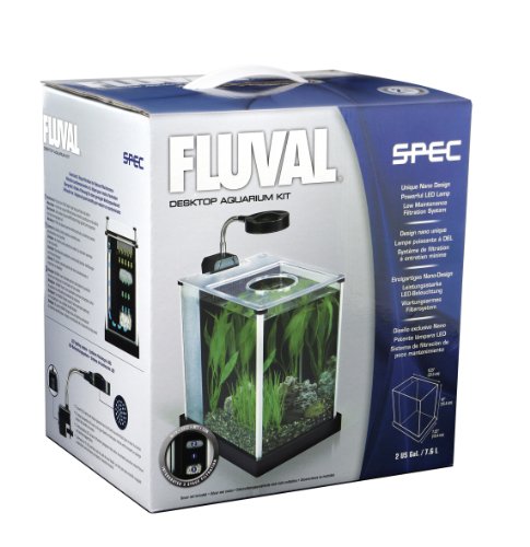 Fluval SPEC Desktop Glass Aquarium, 2-gallon