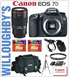 Canon EOS 7D 18 MP CMOS Digital SLR Camera + Canon EF 100mm f/2.8L IS USM 1-to-1 Macro Lens + Canon 2400 SLR Gadget Bag for EOS SLR Cameras + Canon MR-14EX Macro Ring Lite + 67mm Essential Pro DHD UV Filter + 2x Transcend 16GB 133x CompactFlash Memory Cards + Sunpak 6600DX Digital Tripod + & Much More! Willoughby's Est. 1898 Medical Bundle