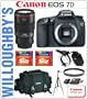 Canon EOS 7D 18 MP CMOS Digital SLR Camera + Canon EF 100mm f/2.8L IS USM 1-to-1 Macro Lens + Canon 2400 SLR Gadget Bag for EOS SLR Cameras + Canon MR-14EX Macro Ring Lite + 67mm Essential Pro DHD UV Filter + 2x Transcend 16GB 133x CompactFlash Memory Cards + Sunpak 6600DX Digital Tripod + & Much More! Willoughby's Est. 1898 Medical Bundle