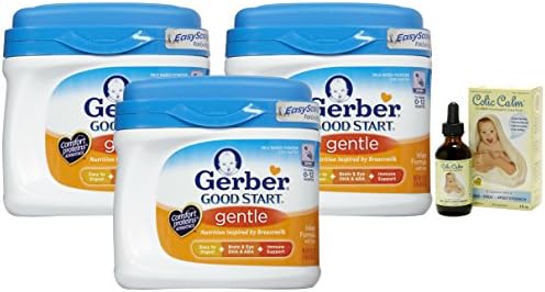 Gerber Good Start Gentle Powder Infant Formula 3 Pack with Colic Gripe Water