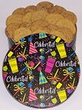 Gourmet Food : Scott's Cakes Cookie Combos - Brownie Chunk and Peanut Butter 2 1/2 lb. Large Celebration Tin