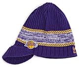 NBA Men's Visor Knit Hat - Ke83Z, Los Angeles Lakers, One Size , Los Angeles Lakers , Purple