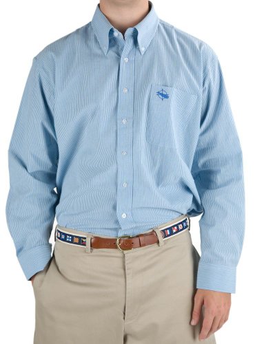 Nantucket Brand Men's Seersucker Button Down Sport Shirt
