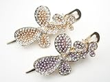 Diamond Pearl Twin Butterfly - Hair Clip / Hair Pin for Girls  Woman