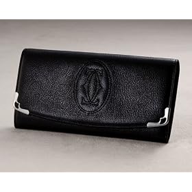Buy Cartier Marcello International Wallet with Snap Closure - in Black by Cartier