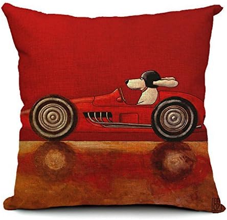 Weitengs Linen Square Decorative Pillowcase Home Decor Sofa Cotton Throw Pillow Cover 18x18''