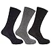 Pierre Roche Mens Comfort Fit Non Elastic Top Diabetic Socks (Pack Of 3)