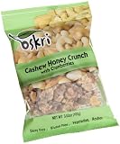 Oskri Cashew Honey Crunch with Cranberries, 3.53-Ounce Bags (Pack of 6)