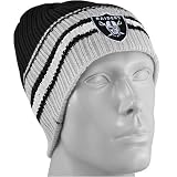 Reebok - Reebok Oakland Raiders Black Cuffless Knit Beanie