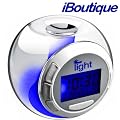iBoutique 7 Colour Changing Mood Alarm Clock With Natural Sounds - Room Temperature Display - Date & Weekday Display