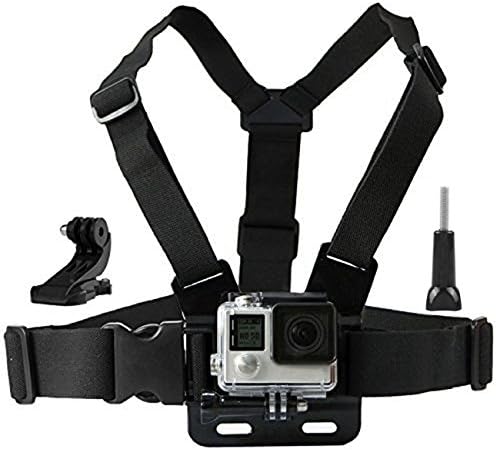Kebo@ Chest Belt Strap + J-hook + Screw Accessories Kit for Gopro Hd Hero 1 2 3 3+ 4 Sj4000 Sj5000 Sj6000 1080p Wifi Hd Sports Helmet Action DVR Diving Bicycle Dv Waterproof Camera