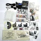 Tattoo Kit 3 Machine Guns Power Supply Needles 24 Colors K5a
