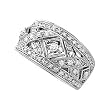 14K White Gold Diamond Ring/Band - 0.50 Ct.