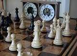 House of Staunton 4.0 inch Classic Series Chessmen in Ebonized Boxwood