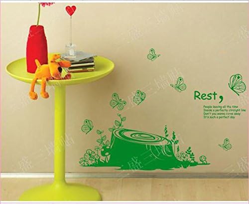 2016 New Arrivings Self Adhesive Wall Art Decor Decals Butterfly Flower Sticker Home Quote Decoraction Rest Words Removable Wallpaper Living Room Background Decorate Murals