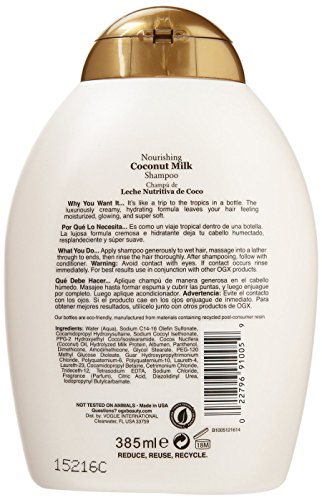 (OGX) Organix Shampoo Coconut Milk 13oz Nourishing (2 Pack)