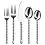 Gourmet Settings Silver Tear 20-Piece Flatware Set, Service for 4