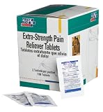 First Aid Only Extra-strength Pain Reliever Tablets, 50 2-packs, 100-Count Boxes (Pack of 4)