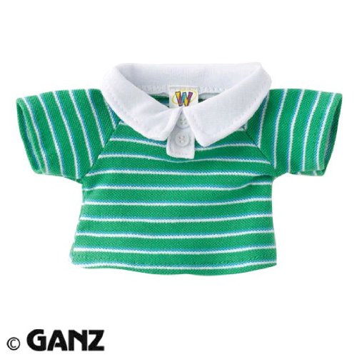 Webkinz Green Striped Polo