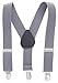 Sportoli® Kids and Baby Adjustable Elastic Solid Wedding Suspenders - 21 Colors