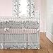 Carousel Designs Pink and Gray Woodland Crib Rail Cover