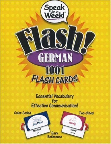 City Travel Guides Discounted  Books : Speak in a Week Flash! German: 1001 Flash Cards (Speak in a Week Flash!)