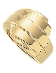 14K Yellow Gold Woven Design Fashion Ring -- LIFETIME WARRANTY